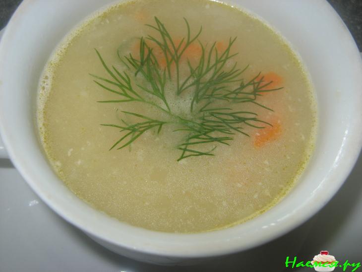 Гороховый суп с сыром