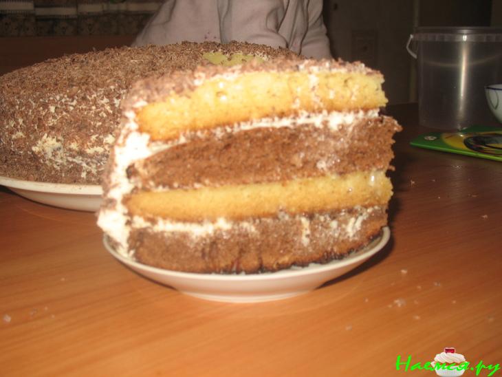 Торт "Пражский полосатый"