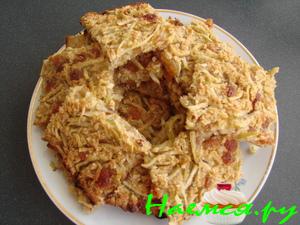 Квадратики с яблоком и изюмом