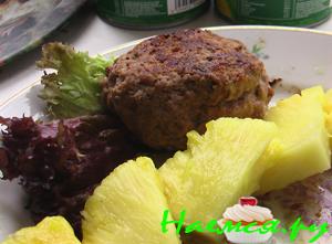 Котлеты из индейки с чесночком