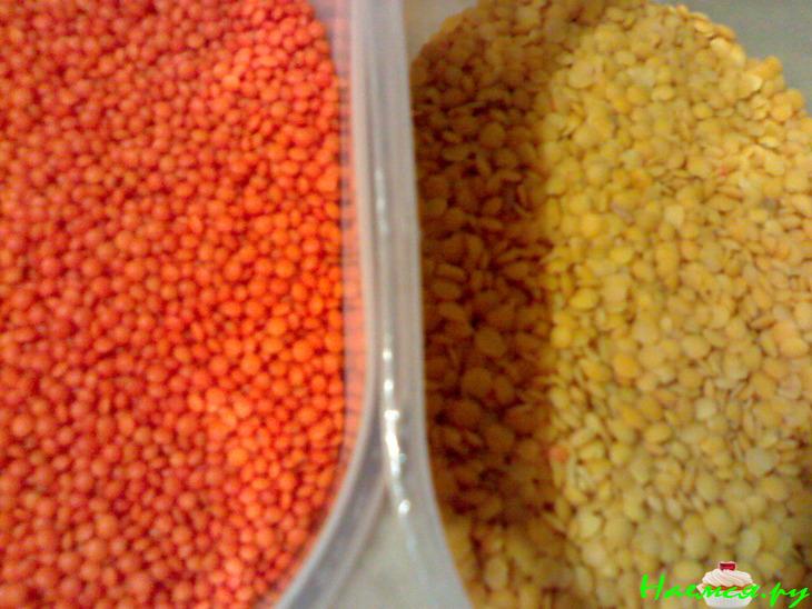 Чечевичный суп-пюре (из 2-х видов чечевицы) 