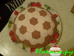 Торт "Футбольный мяч"