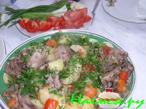 Утиное рагу из духовки