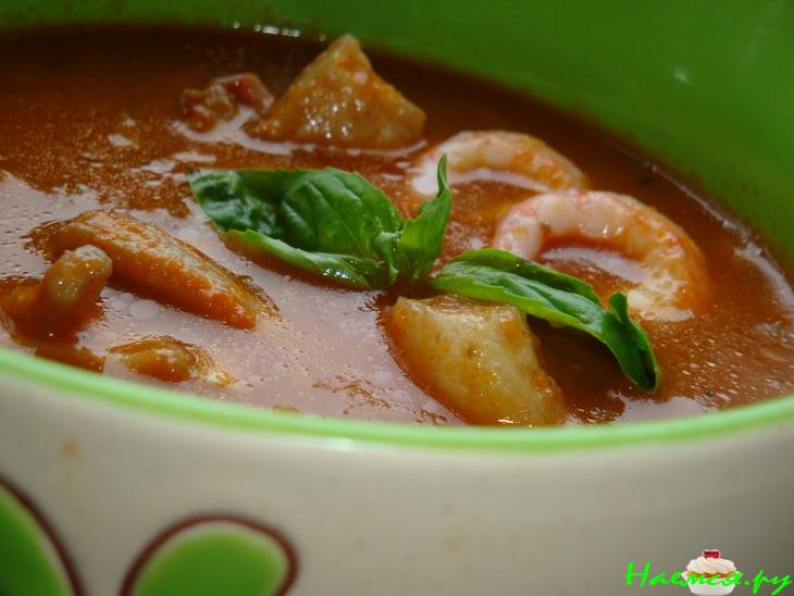 Томатный суп "Морской" Томатный суп "Морской"