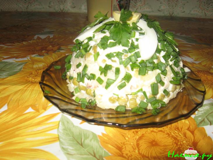 Салат "Бело-зелёный"