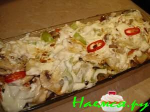 Щука жареная с овощным гарниром под сливочным соусом "По щучьему веленью, по моему хотенью!"