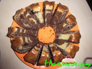 Кекс 'Зебра' на сметане