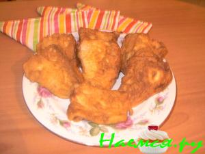 Рыба в пивном кляре с зеленью