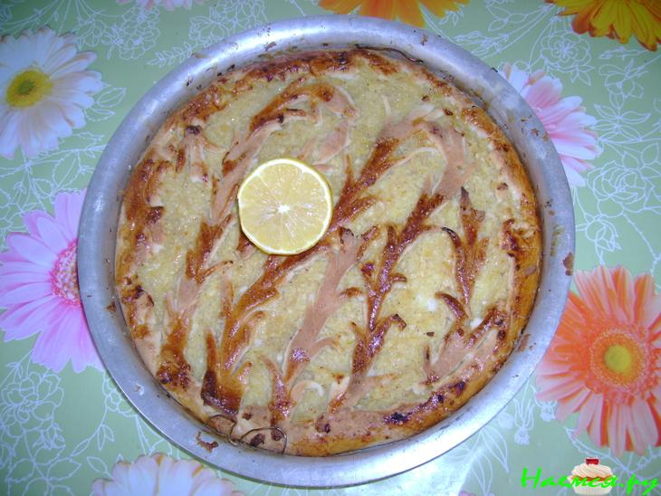 Пирог лимонный с лимонно-яблочной начинкой Пирог лимонный с лимонно-яблочной начинкой