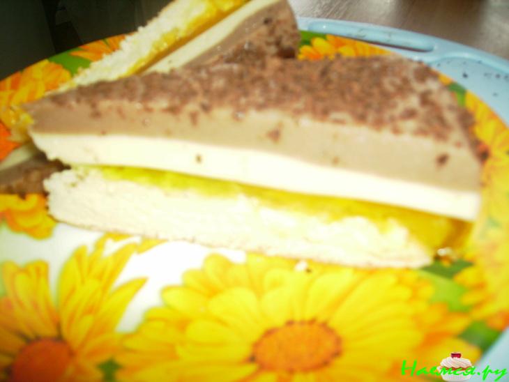 Тортик желейный 'Ванильно-шоколадный'