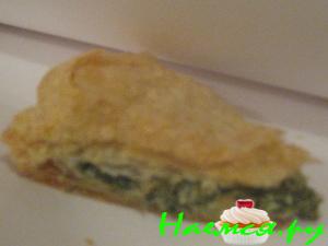 Пирог с зеленым луком