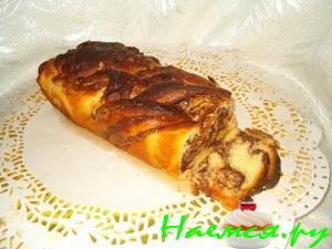 Рулет с пастой нутелла и халвой