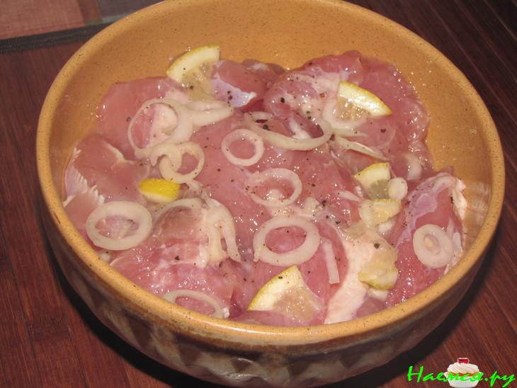 Свинина с клюквой запечённая в рукаве