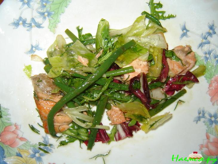 Салат с семгой "Наслаждение"