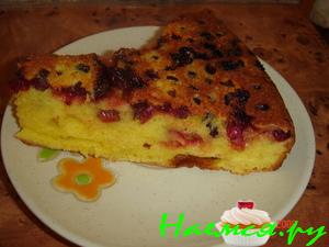 Пирог-шарлотка "Клюковка"