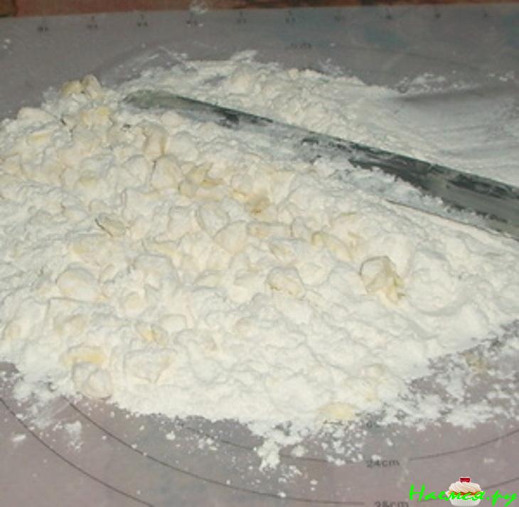 Черничный песочный пирог