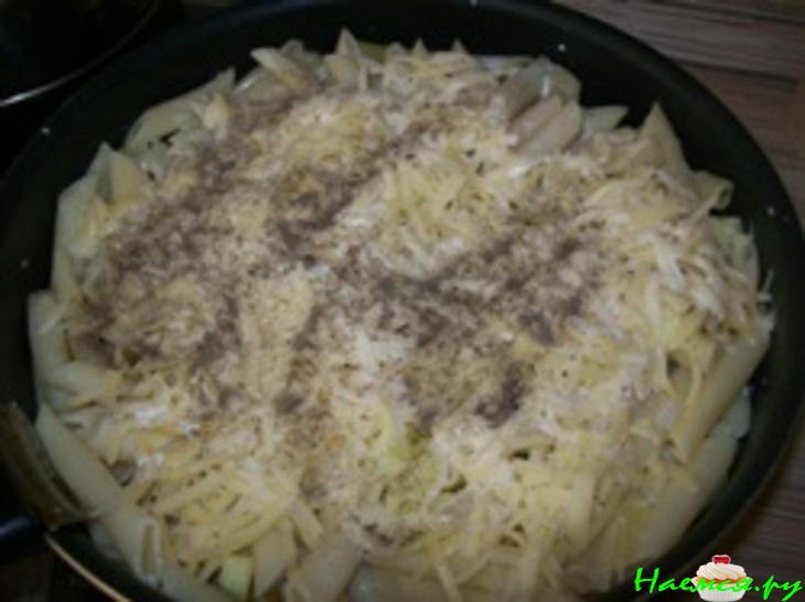 Макароны с кабачком Макароны с кабачком