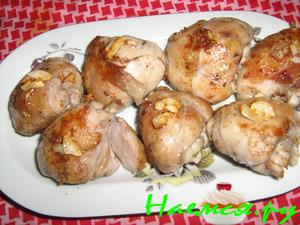 Куриная голень жареная