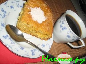 Морковный кекс на сметане с корицей