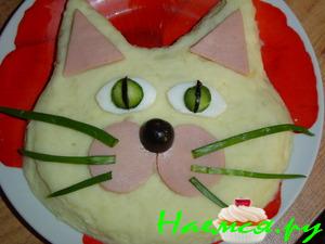 Картофельное пюре "Кот"