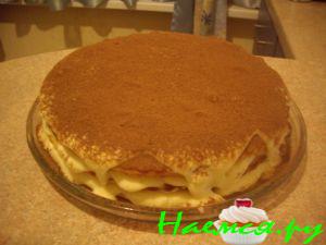 Торт "Сметанник+тирамису"