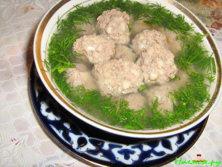 Необычные фрикадельки с бульоном