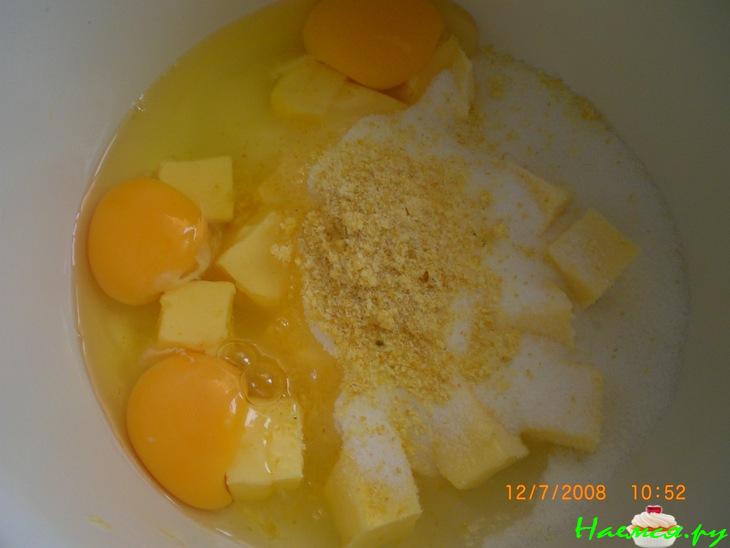 Вишневый пирог с лимонной цедрой