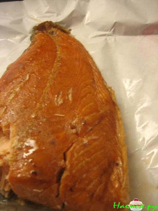 Пирог с копчёным лососем