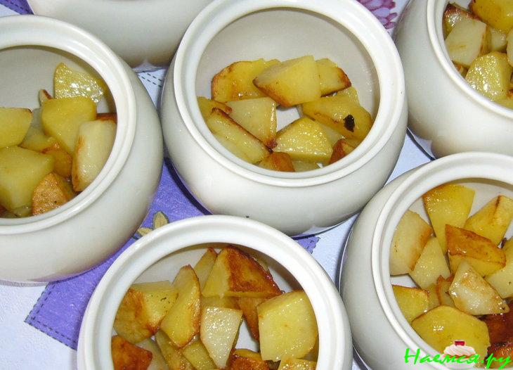 Скумбрия в горшочках