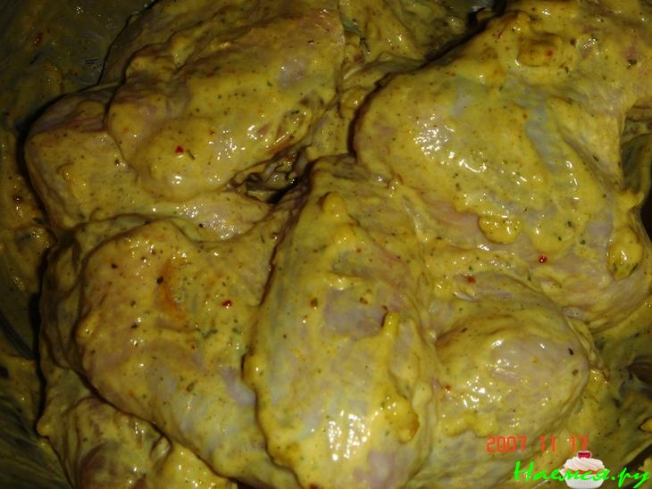 Шашлык из свинины и крылышек