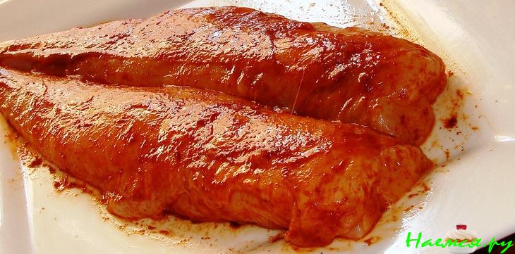 Филе Морского чёрта с соусом 