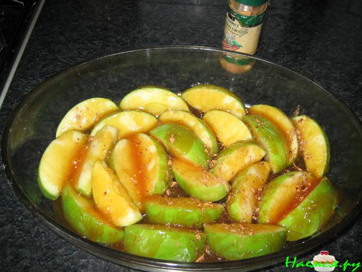 Пирог с яблоками французский