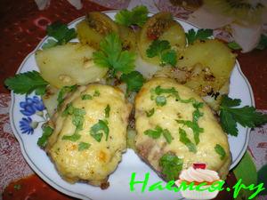 Котлеты, запеченные под молочным соусом