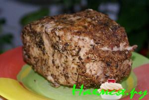 Буженина паровая с французскими травами