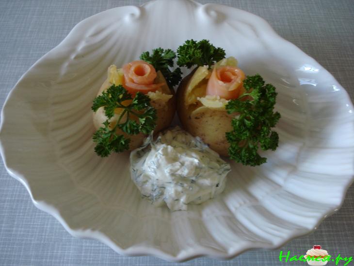 Картофель со сметанным соусом Картофель со сметанным соусом