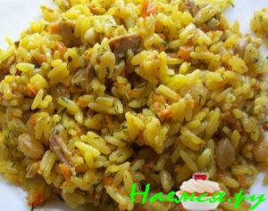 Плов с курицей и изюмом