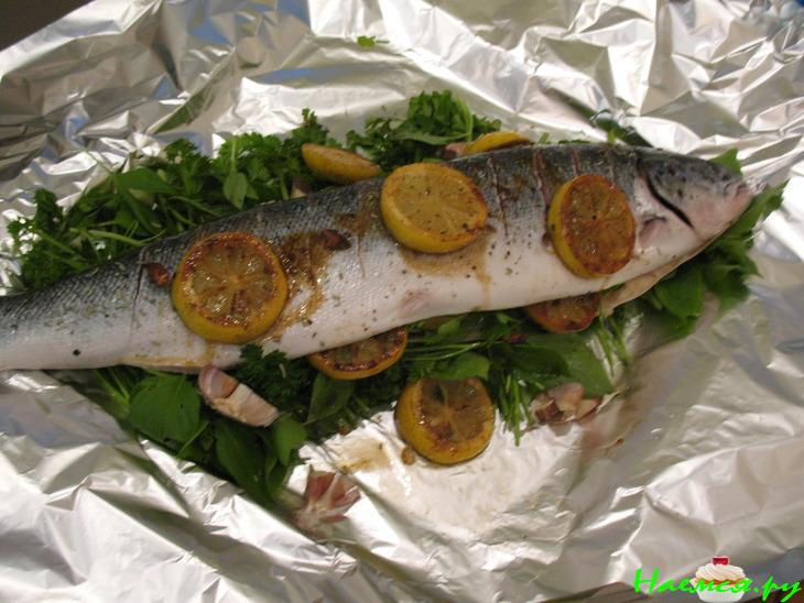Пряная семга запеченная в фольге