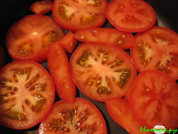 Помидоры запеченные с сулугуни