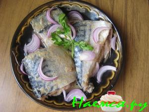 Скумбрия в чесночно-горчичном соусе