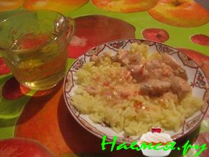 Куриное филе в сливках