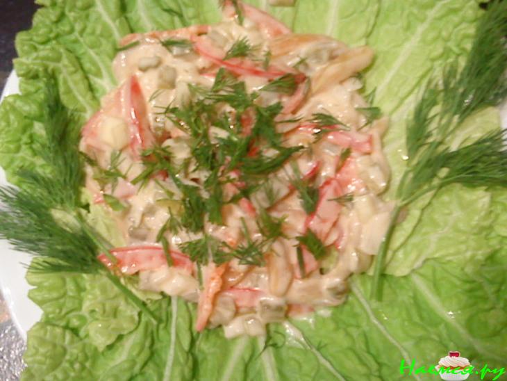 Салат из копчёной скумбрии Салат из копчёной скумбрии