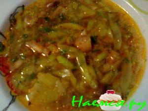 Суп грибной с кабачками