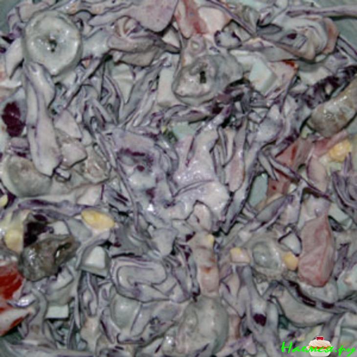 Салат с сердечками