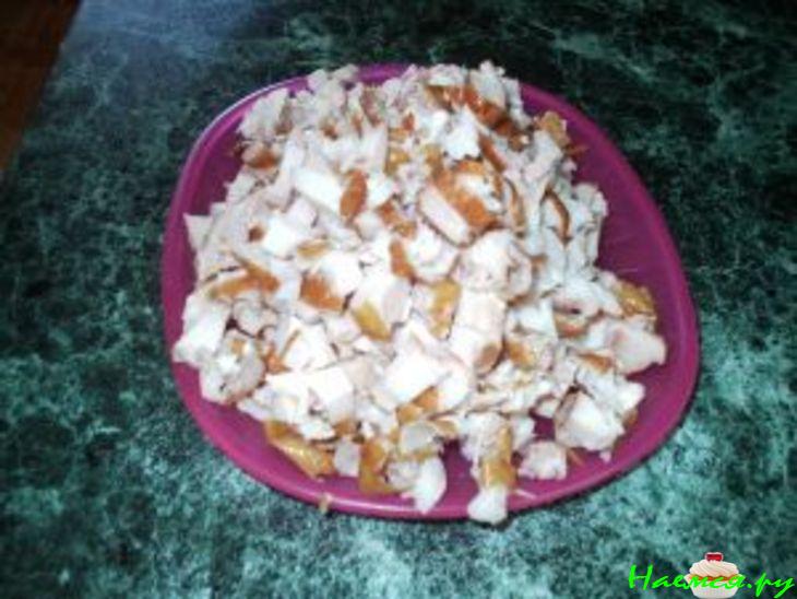 Пирог с копченной курицей