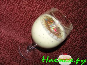 Десерт с киви