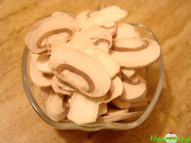 Рыба с грибами и горгонзолой