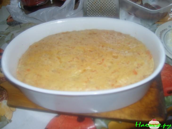 Пирог с рыбой и сыром