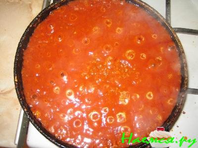 Подливка томатная с фаршем