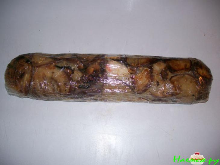 Рулет с рыбой и креветками