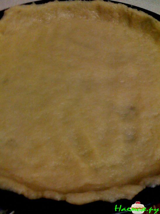 Песочный пирог с творожно-апельсновый начинкой